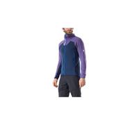 Polaire millet kamet grid hoodie bleu violet homme