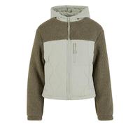 Polaire nylon femme Urban Classics Sherpa Crinkle Vert 4XL