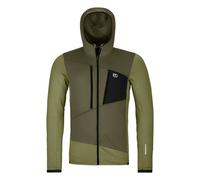 Ortovox - Polaire à capuche en laine de mérinos - Fleece Grid Hoody M Wild Herbs pour Homme en Laine - Taille L - Kaki Kaki L