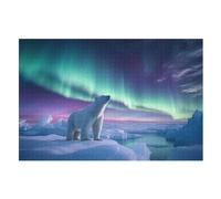 Polaire Ours - Puzzles Adulte - Puzzle en Bois 1000 Pièces - - Challenge Puzzle - Adultes Et Enfants Dès 12 Ans - Puzzle De Qualité Supérieure (75×50cm)