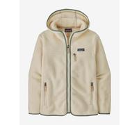 Patagonia - Veste en Polartec® - W's Retro Pile Hoody Natural w/Ellwood Green pour Femme - Taille L - Beige Beige L