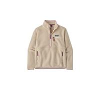 Polaire patagonia retro pile marsupial 1 2 zip beige femme