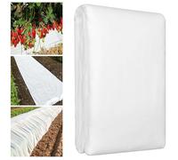 Polaire Plante de Jardin 0.8 x 87 m Résistant à La Déchirure & Respirant Tissu de Protection Thermique Anti-Gelées Protection Contre Le Froid pour Le Gel et l'hiver, Blanc