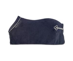 Polaire pour cheval avec col rond rembourré et doux Acavallo Bleu 155 cm