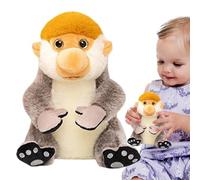 Polaire Rembourrée De Chimpanzé - Jouets Pleins Figure De Singe, Museau Doux Doux, Jeux Pour Les Jeunes Réunibles Pisolin, Ornement De Chambre D'enfant | Créature De Singe Forte Et Vel