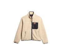 Superdry Veste polaire zippée Rétro Vintage Homme Beige XXL