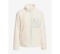 Polaire Roxy Alabama Full Zip blanc crème bleu turquoise femme - M
