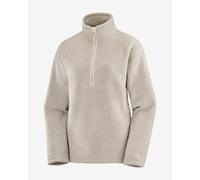 Polaire Salomon Chroma Fleece Half Zip gris clair femme - L