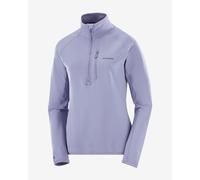 Salomon - Polaire technique chaude et légère - Sntial Lightwarm HZ W Blue Granite pour Femme - Taille L - Violet Violet L