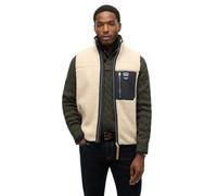 Superdry Gilet Vintage Retro Beige Homme Taille XL