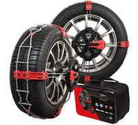 Polaire Steel Grip - Paire de Chaines à Neige Frontales Pour Pneu Auto - Adhérence et Grip d'une Chaine - Sur Neige et Glace - Tension et Montage Rapide et Facile - Tension et Centrage automatiques