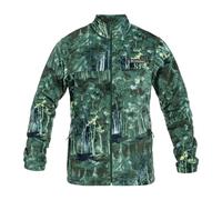 Columbia Steens Mountain Veste imprimée pour homme, veste polaire zippée sur toute la longueur, forêt tropicale Deschutestrees Taille XXL