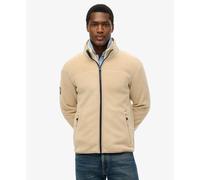 Superdry Active Fleece Full Zip Sweatshirt Beige XL Homme