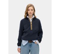 Polaire Superdry Estate Half Zip bleu marine femme - S