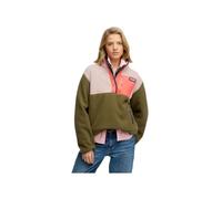 Superdry Polaire femme Colour Block Pull-over Vert L