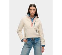 Polaire Superdry Outdoor Half Zip blanc crème femme - XS
