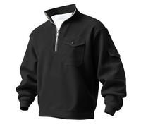 Polaire Sweat Capuche Homme Mode Pull Homme Noel Mi Saison Coupe Automne d'hiver Men Long Chaude Grosse Froid Chaud Grande sans Capuche Veste Polaire L