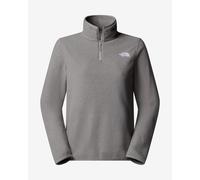 Polaire The North Face Glacier Fleece Quarter Zip gris clair femme - XL