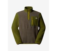 The North Face - Polaire demi-zippée - M Yumiori 1/4 Zip New Taupe Green Woodland Green Deep Dijon pour Homme - Taille 130-141 - Kaki Kaki 130-141