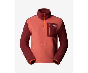 Polaire The North Face Yumiori Quarter Zip rose rouge bordeaux femme - L
