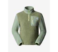 The North Face - Polaire demi-zippée - W Yumiori 1/4 Zip Bark Mist Slate Moss Astro Lime pour Femme - Taille XS - Vert Vert XS