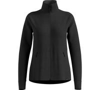 Odlo - Polaire zippée - Mid Layer Full Zip Essential Grid Fleece W Black Melange pour Femme - Taille M - Noir Noir M