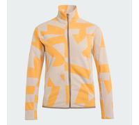 Polaire zippée imprimée Terrex Multi Enfants Wonder Taupe / Pure Tangerine 13-14A