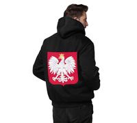 Polaires De Randonnée Homme Veste À Capuche Zippée En Polaire Doublée Pologne Emblème National Veste Polaire (Disponible En Grandes Tailles) Manteaux Et Blousons Femme Unisexe Ample