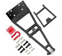 POLANTA Treuil sur chenilles 1/10 RC Double Stent Rescue Grue de Remorquage Kit de Construction pour SCX10 TRX4 Capra LCG Chassis, DIY Upgrade Accessories (Noir)