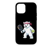 Polar Bear Bandeau Pickleball Player Serious Competition Coque pour iPhone 12/12 Pro