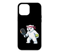 Polar Bear Bandeau Pickleball Player Serious Competition Coque pour iPhone 12 Pro Max