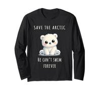Polar Bear Climate Crisis Awareness Manche Longue
