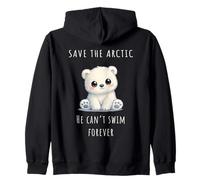 Polar Bear Climate Crisis Awareness Sweat à Capuche