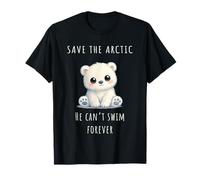 Polar Bear Climate Crisis Awareness T-Shirt