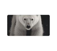 Polar Bear Grand tapis de souris de jeu, antidérapant, pour bureau, travail, maison, écriture, 30 x 60 cm