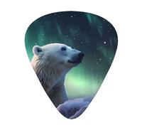 Polar Bear in the Snow Lot de 12 médiators de guitare 3 épaisseurs différentes pour guitare électrique acoustique et autres instruments