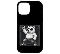 Polar Bear Lunettes de soleil Rock Music Funny Retro Horns Up Coque pour iPhone 12 mini