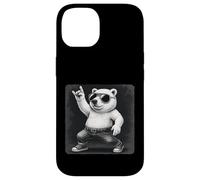 Polar Bear Lunettes de soleil Rock Music Funny Retro Horns Up Coque pour iPhone 14
