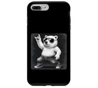 Polar Bear Lunettes de soleil Rock Music Funny Retro Horns Up Coque pour iPhone 7 Plus/8 Plus
