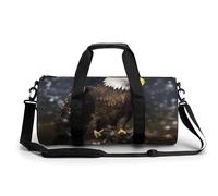 Polar Bear Petit sac de sport de voyage avec compartiment pour homme et femme, Aigle, 17.7in/9in/9in