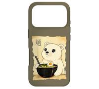 Polar Bear Ramen Japonais Kawaii Anime Polar Coque pour iPhone 17 Pro