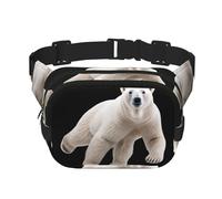 Polar Bear Sac banane multifonction imprimé unisexe tendance Sac de rangement de sport de voyage