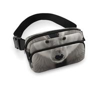Polar Bear Sac banane réglable pour homme et femme pour voyage, sport, randonnée, blanc, 20,1 x 13 cm, blanc, 7.9x5.1inches