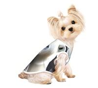 Polar Bear T-shirt respirant sans manches pour petit chien et chat Motif portrait Taille M
