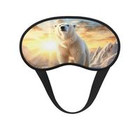 Polar Bear Under The Sunshine Masque pour les yeux ultime pour dormir, masque doux et confortable, masque relaxant sans pression nocturne.