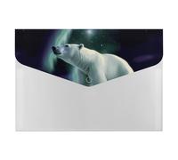 Polar Bears - Classeur extensible à 6 poches - Format A4 - Avec fermeture à pression - Pour documents, reçus, fournitures de bureau