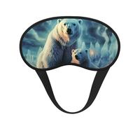 Polar Bears Masque de sommeil pour dormir sur le côté, masque de sommeil occultant pour homme et femme, masque de sommeil sans pression, doux, respirant, confortable pour dormir la nuit