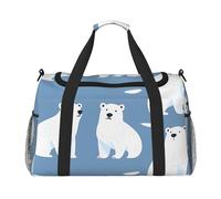 Polar Bears - Sac de voyage compact résistant à l'eau pour le sport, la gym et le week-end pour homme et femme