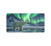 Polar Bears Sous-main de bureau imperméable avec base en caoutchouc antidérapant Multifonctionnel Souris Clavier Gaming Pad Grand tapis d'ordinateur pour la maison et le bureau