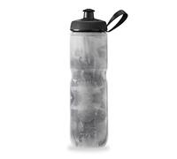 Polar Bottle Bouteille d'eau isotherme pour le sport - Sans BPA, bouteille à presser pour le sport et le vélo avec poignée (teinture mouche - Monochrome, 700 ml)